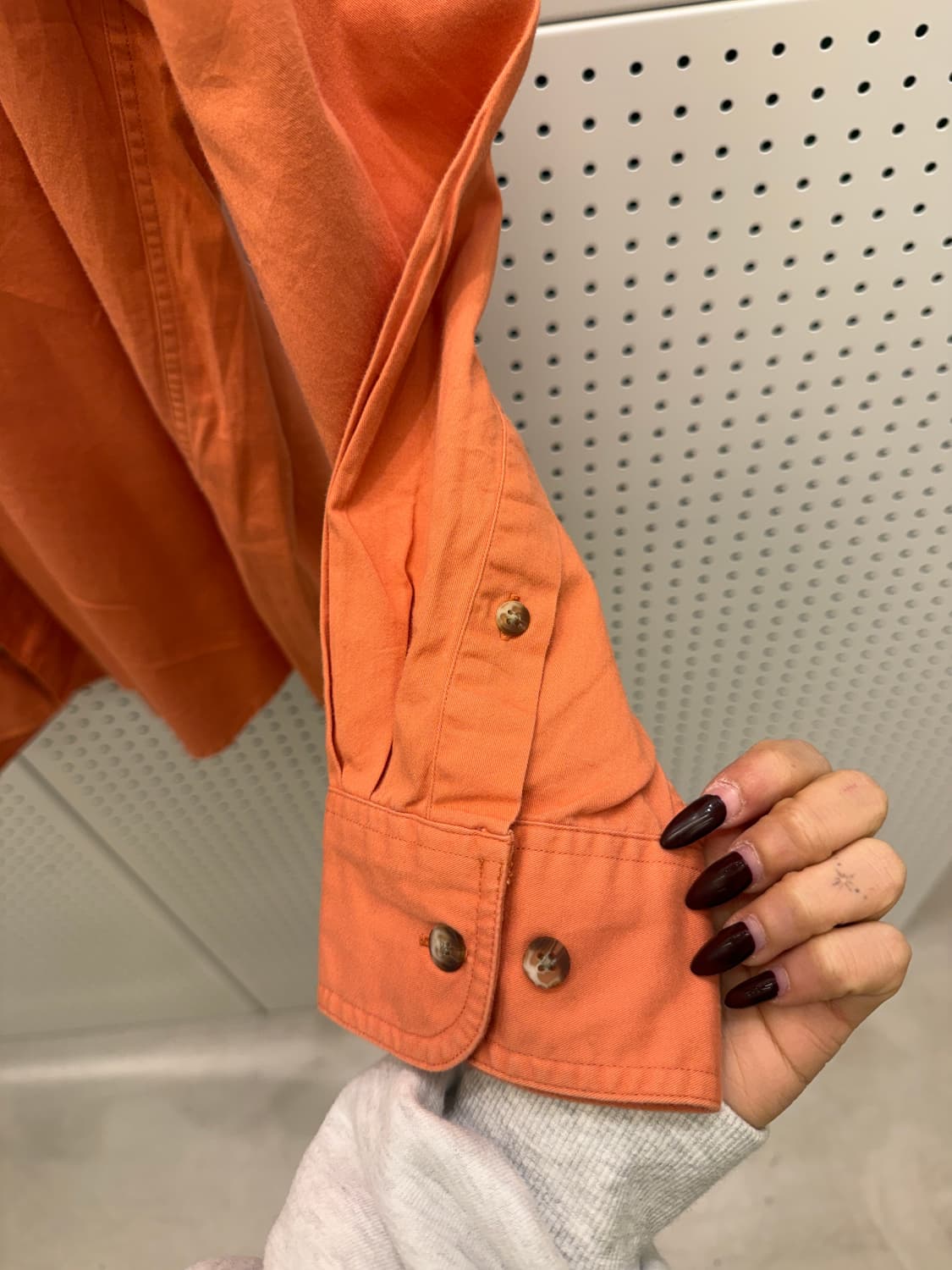 폴로 랄프로렌 포니 자수 버튼다운 셔츠 오렌지 U1718 상품이미지4