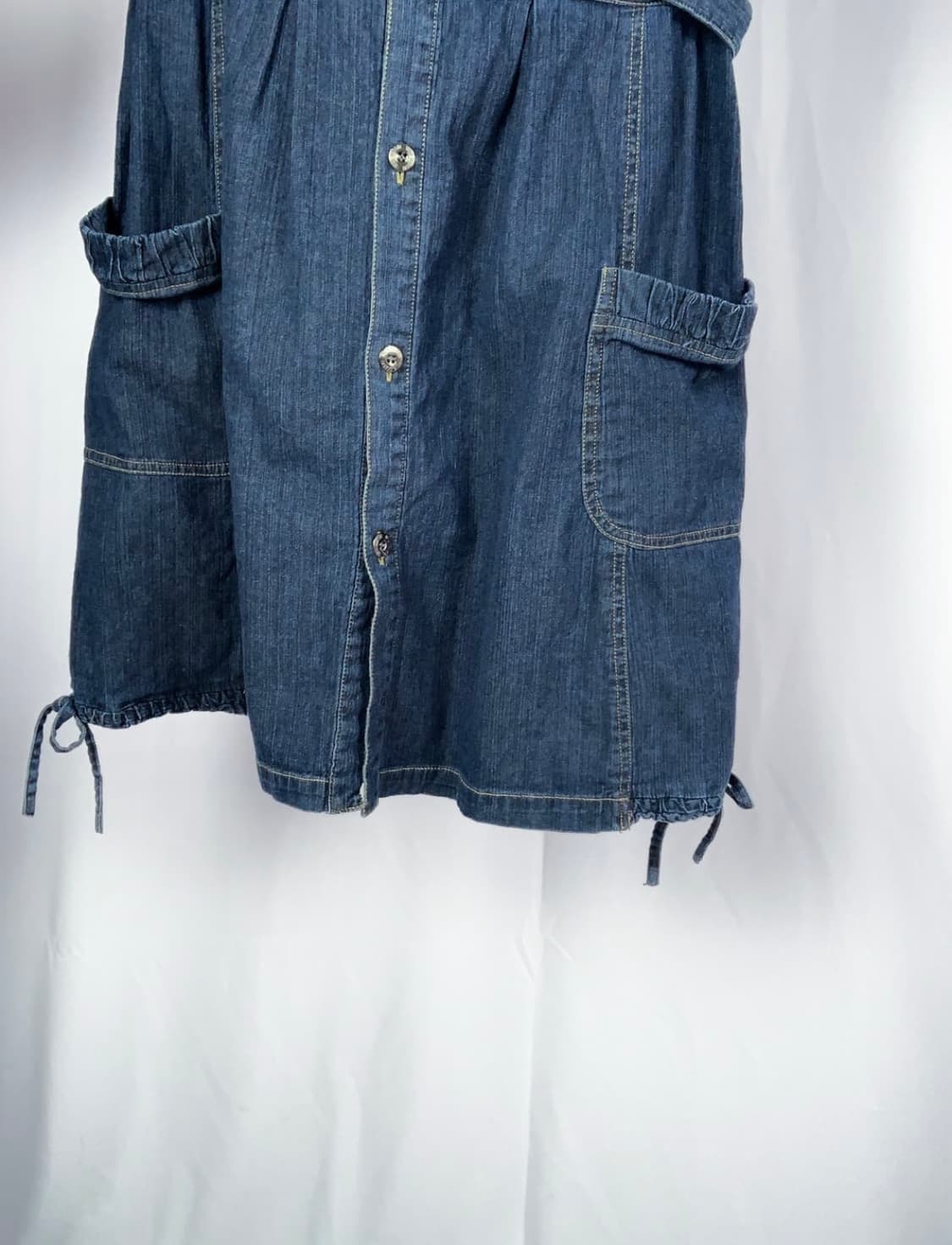 빈티지 레이어드 데님 포켓 원피스 상품이미지7