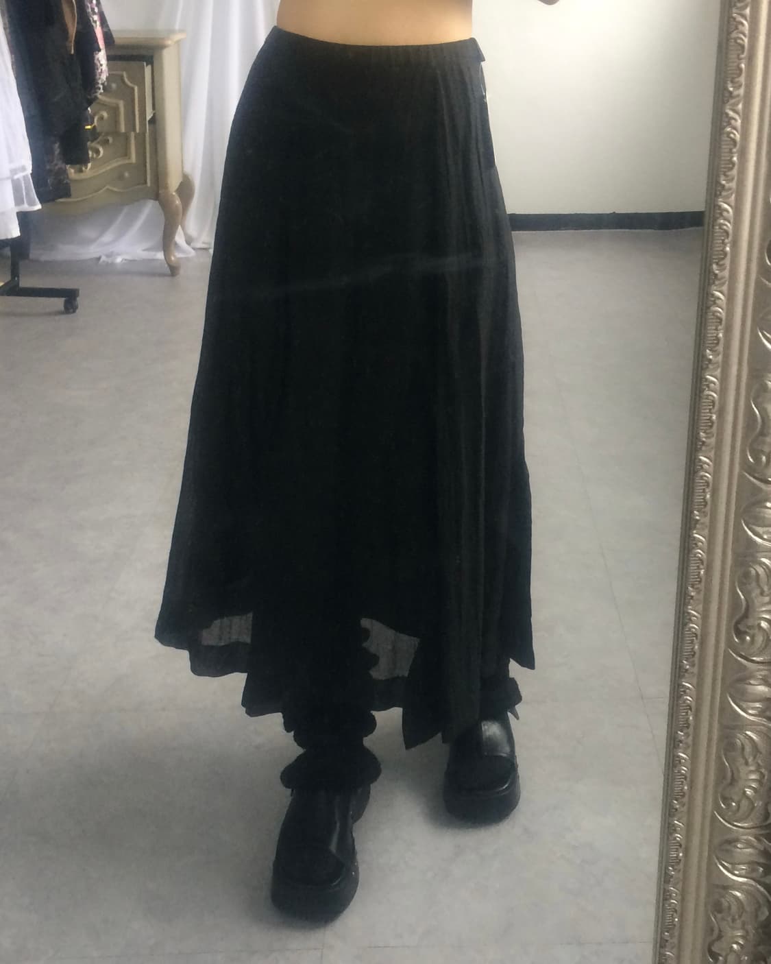 Black long skirt 상품이미지9