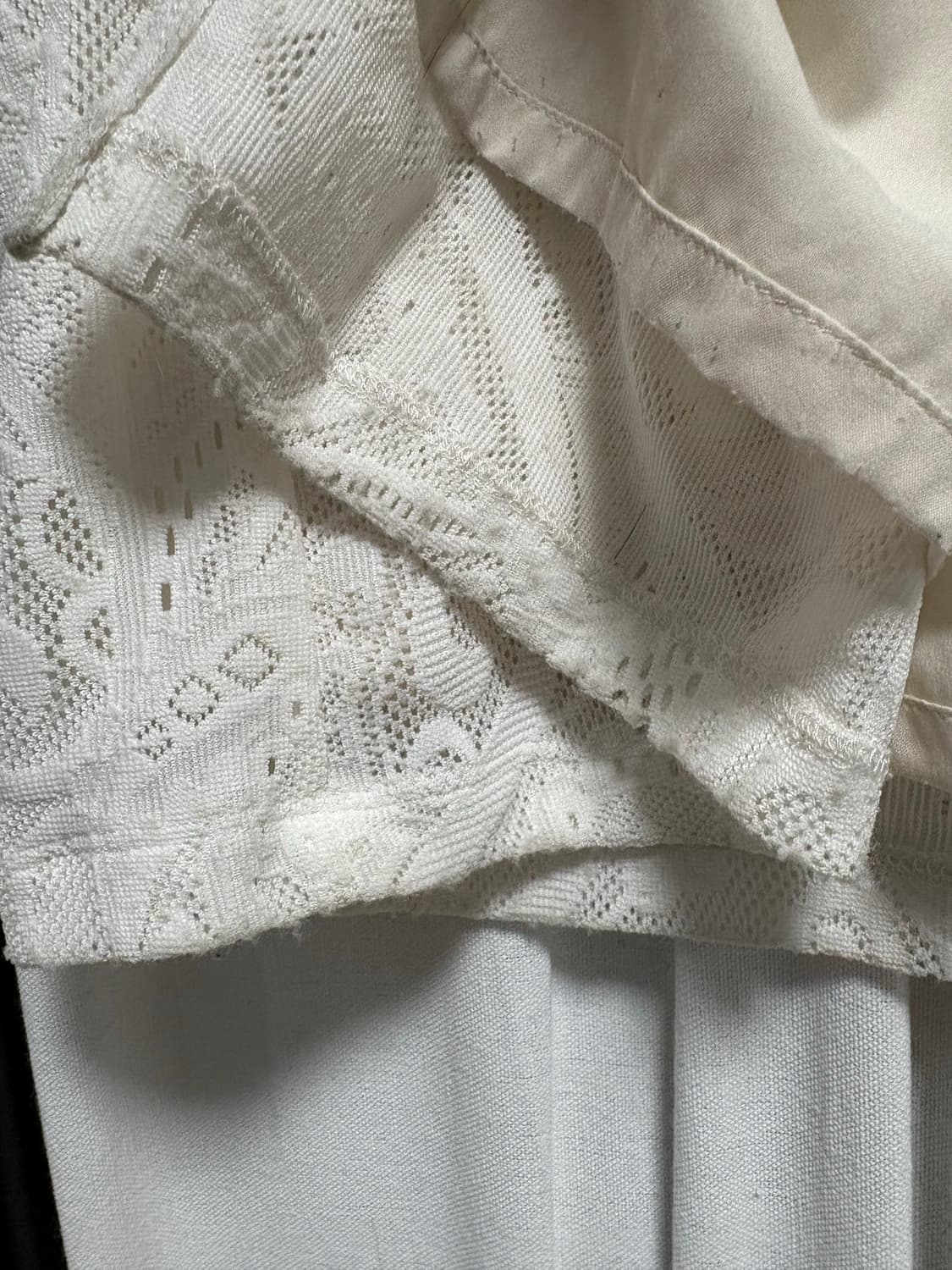 모노하 레이스 스커트 화이트 Lace band long skirt 상품이미지6