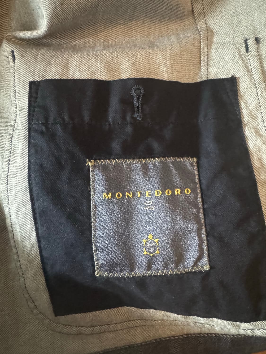 MONTEDORO 데님 블레이저 자켓(50size) 판매 상품이미지3