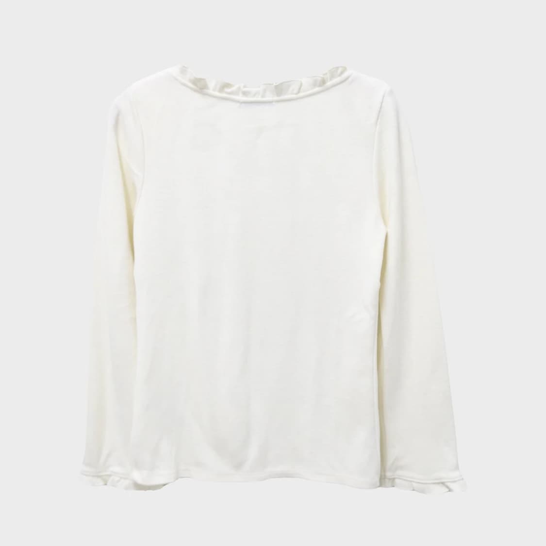 BRUGGE SEPIA 리본코어 울 혼방 셔링 블라우스 62431 상품이미지2