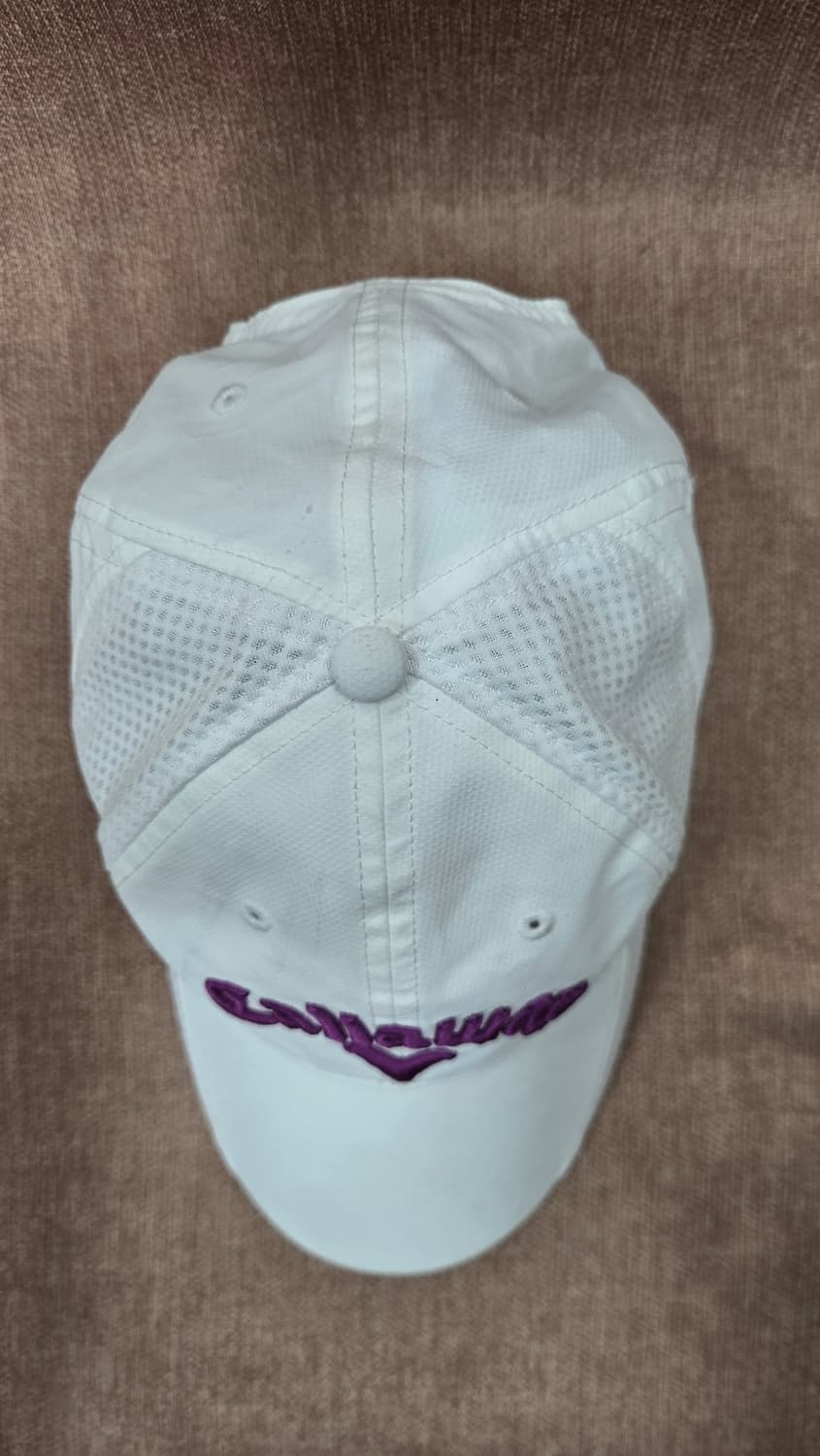 [정품] 캘러웨이 여성 골프 메쉬 볼캡 (화이트/퍼플) 상품이미지2