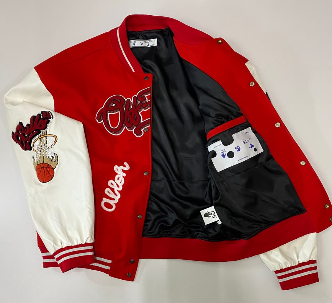 오프화이트 시카고 불스 바시티 자켓 상품이미지2