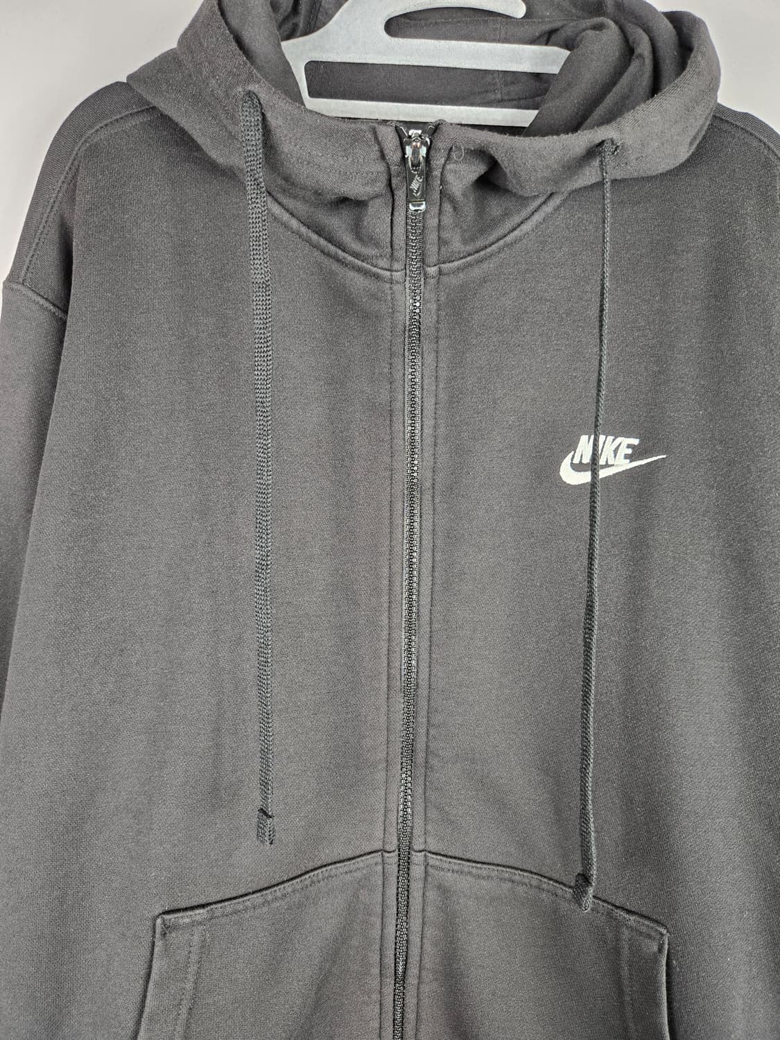 [무료배송]나이키 XL 남성 스웨트 후드 집업 자켓 블랙 상품이미지3