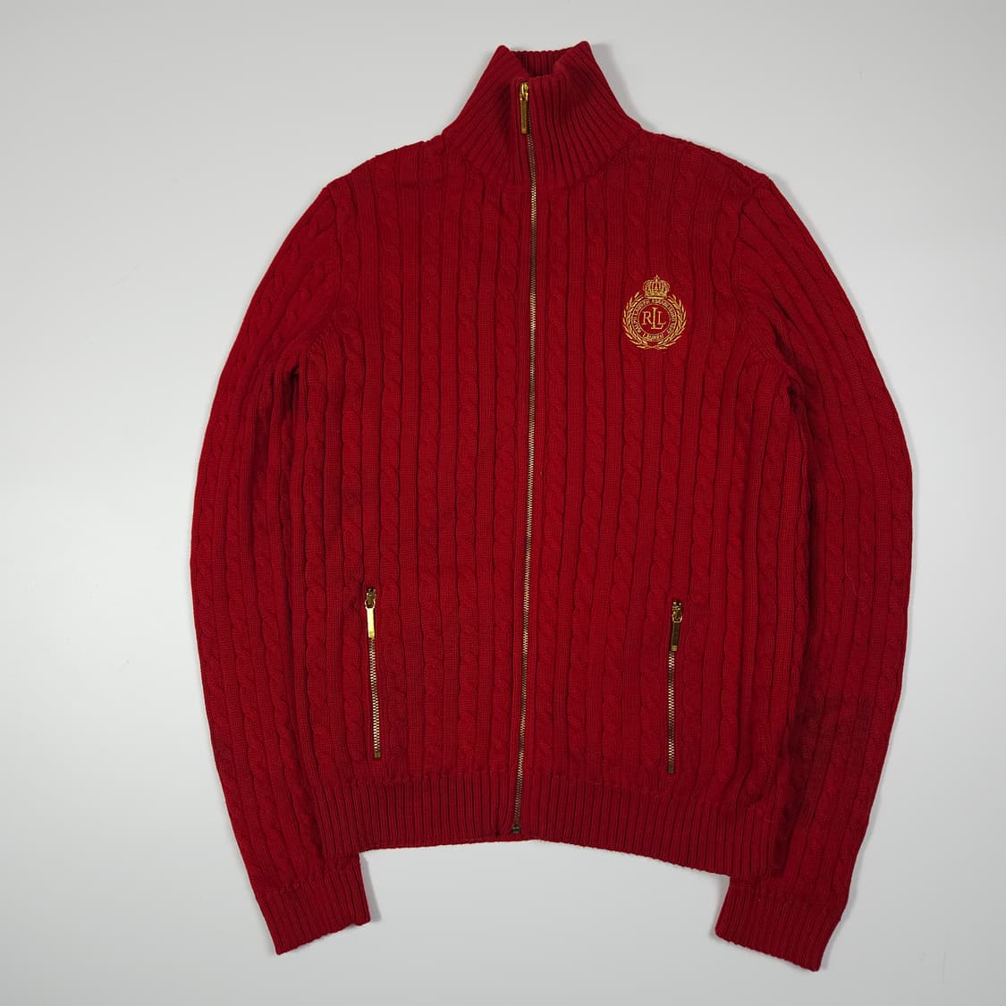 폴로 랄프로렌 꽈배기 니트 집업  상품이미지1