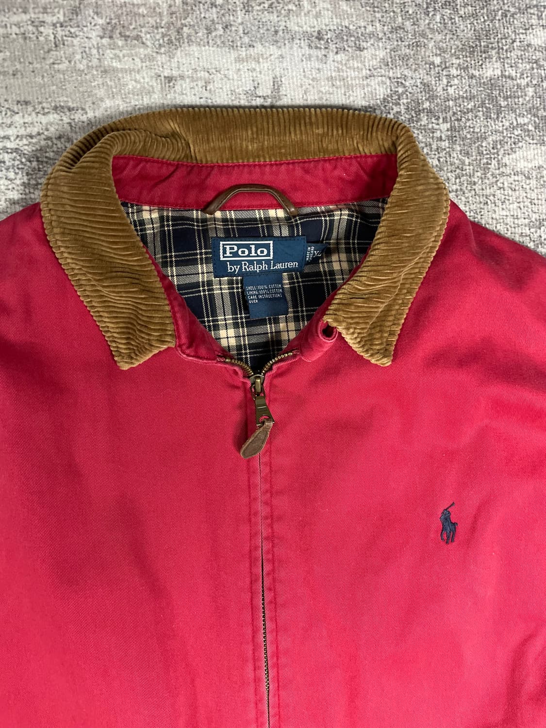 90s Polo RL 코듀로이 카라 해링턴 상품이미지4