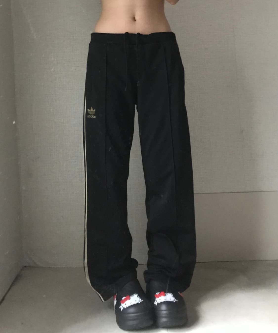 아디다스 블랙 골드 트레이닝팬츠 상품이미지3