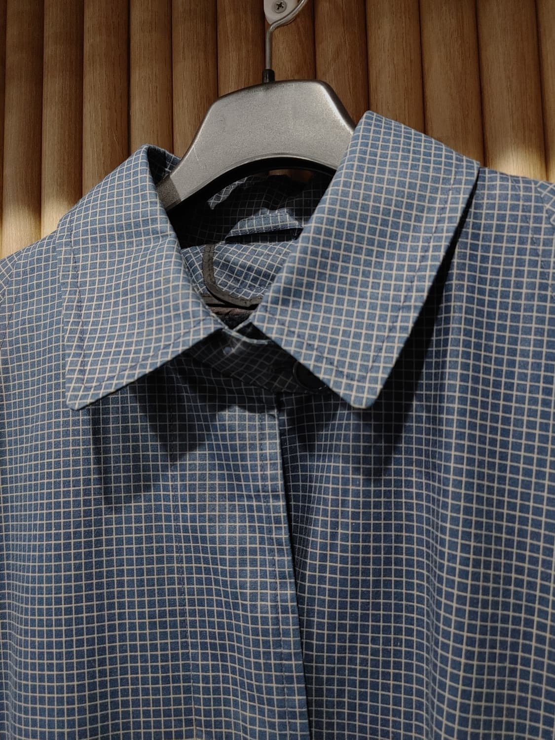 무배) 런던 포그 체크 플리스 라이닝 트렌치코트 - XL 상품이미지2