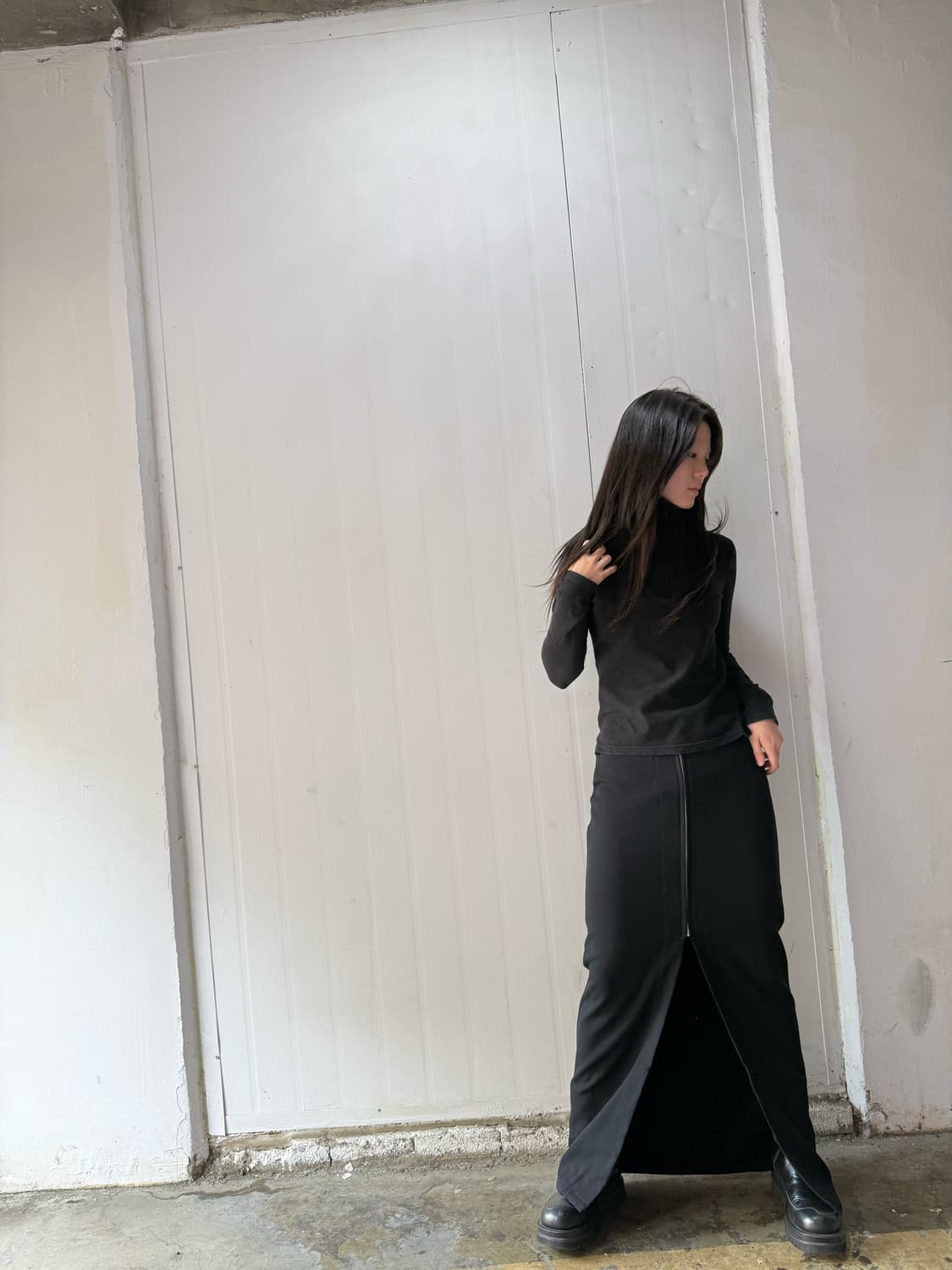 요지야마모토 Y’s 트임 디테일 맥시 롱 스커트 상품이미지7