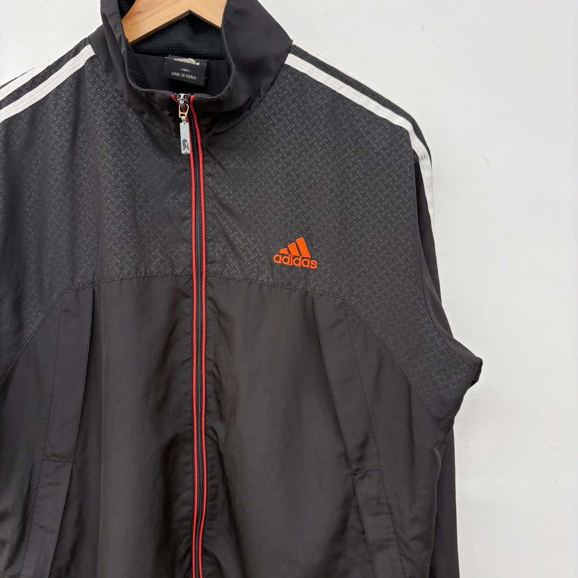 아디다스 블랙 삼선 바람막이 자켓 남성L 상품이미지2