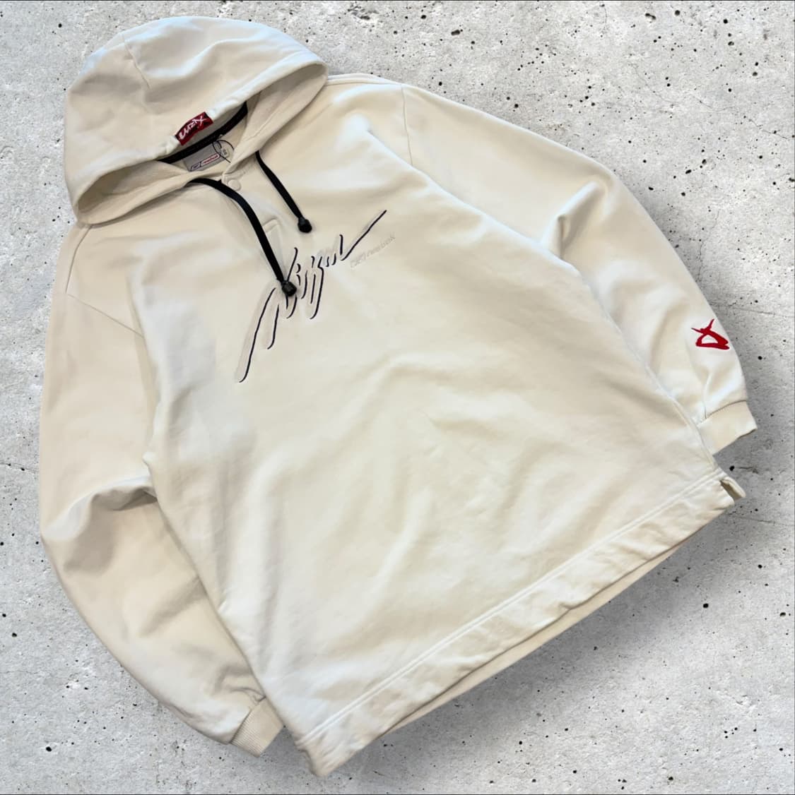 [95] 리복 올드스쿨 빈티지 화이트 버튼 후드티 D238 상품이미지1