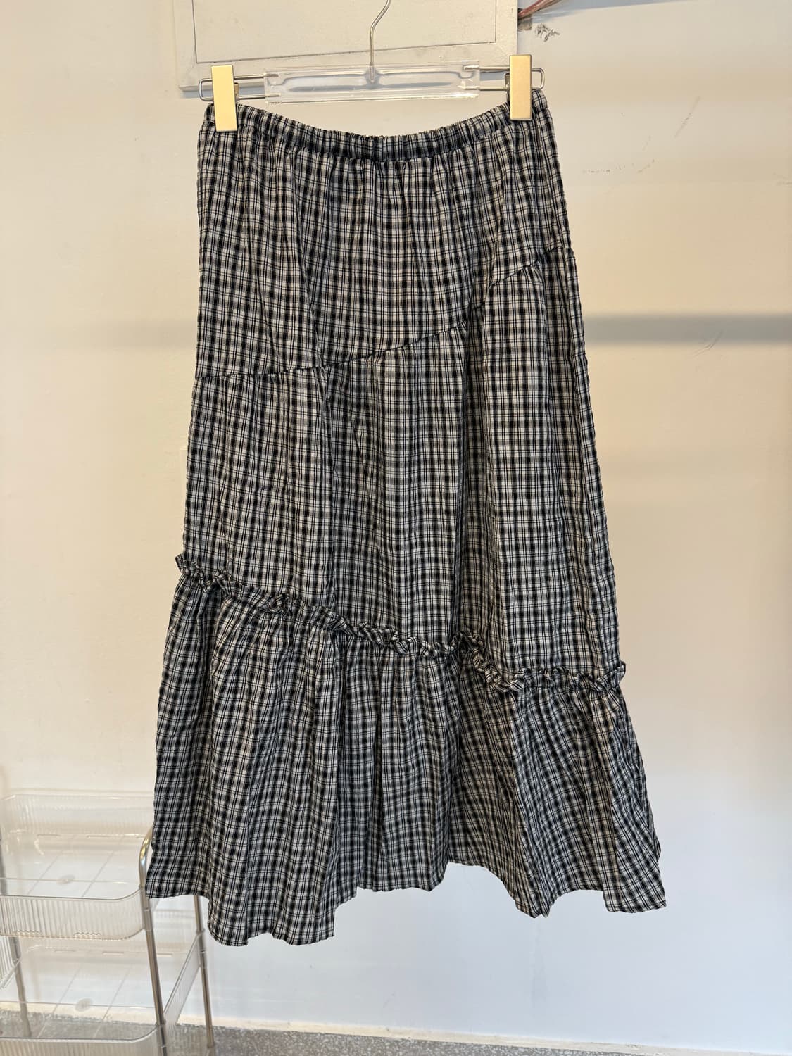 Vintage Check Long Skirt  상품이미지2