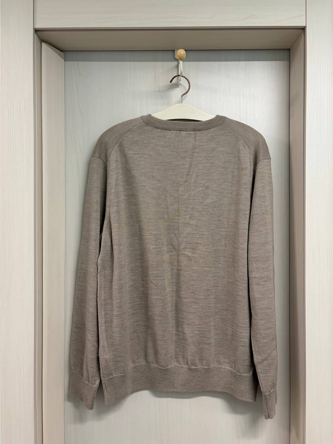 [XXL] 메종키츠네 폭스헤드 니트 베이지 팜니다. 상품이미지3