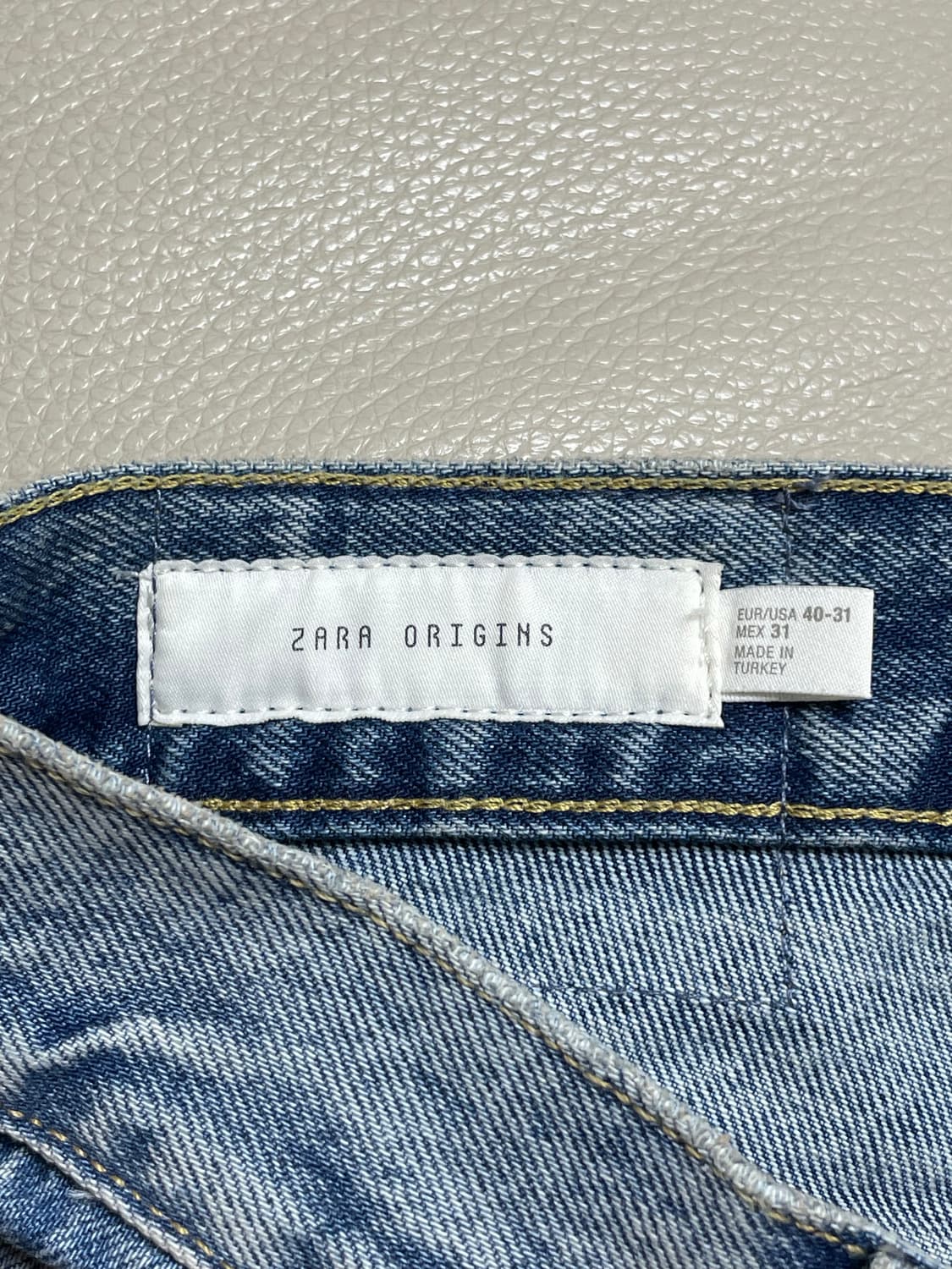 자라 오리진 라이트 블루 스트레이트 진 31사이즈 상품이미지8