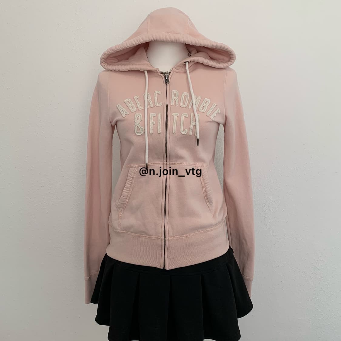 아베크롬비 딸기우유 핑크 후드집업 상품이미지1