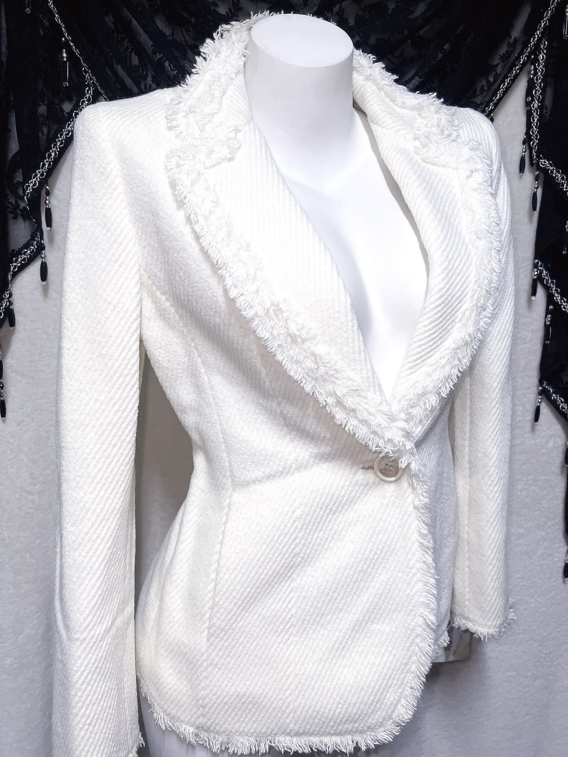 화이트 태슬 자켓 로맨틱갸루 로걀 달천깔 핀터 오네 핀터 히메 헤이세이 상품이미지5