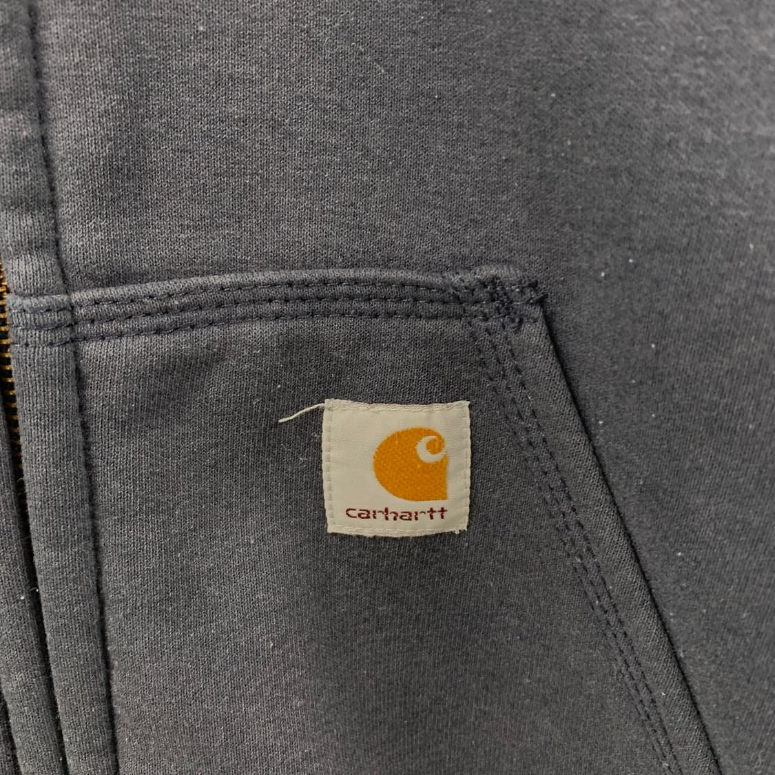 칼하트 레인디펜더 네이비 써멀 후드집업 상품이미지4