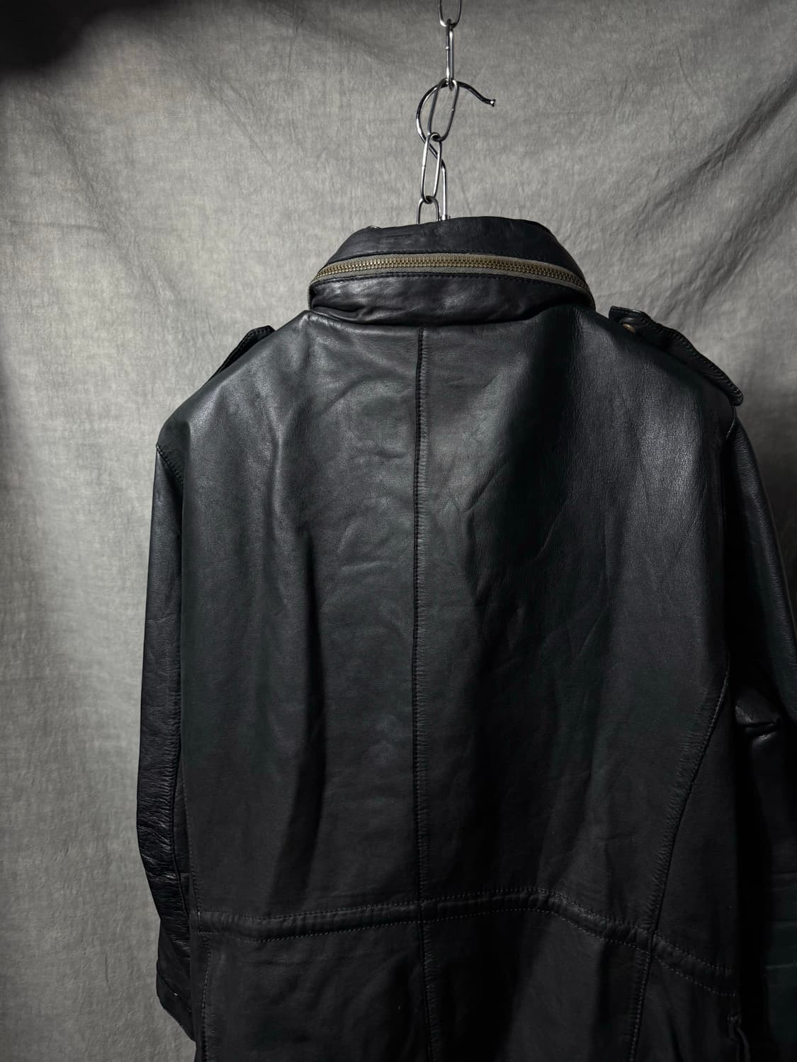 Sisii Leather Field Jacket 상품이미지8