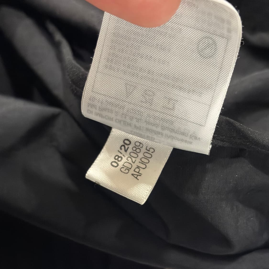 [M] 아디다스 글로버 블랙/화이트 바람막이 자켓 B713 상품이미지8