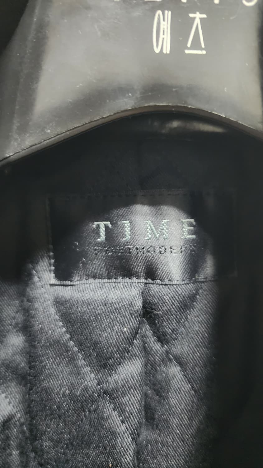 TIME 옴므 남성 울 코트 105 차콜 그레이 상품이미지8