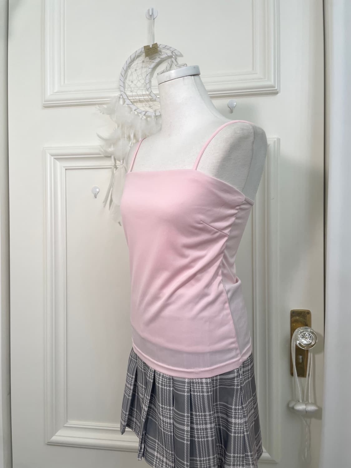 pink basic span top 상품이미지2