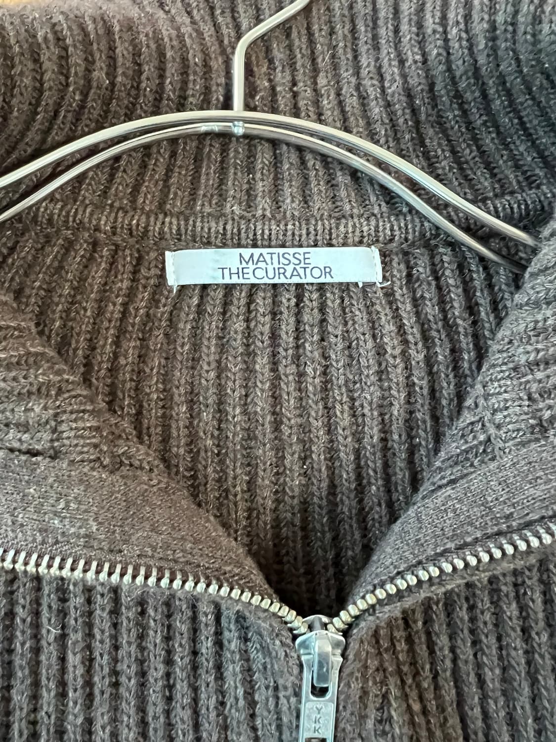 마티스더큐레이터 풀 니트집업 상품이미지5