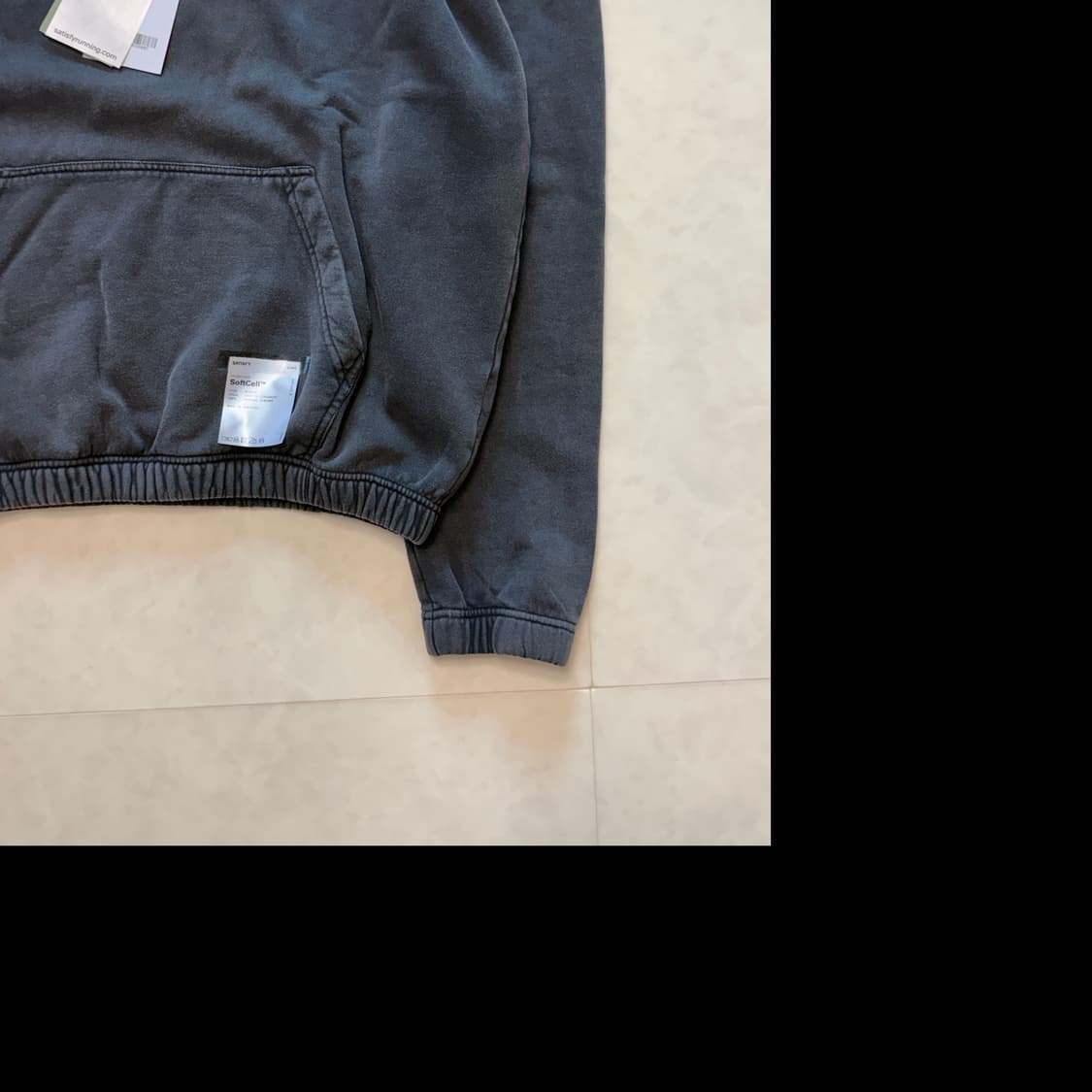 새티스파이 소프트셀 후디 에이지드 블랙 상품이미지2