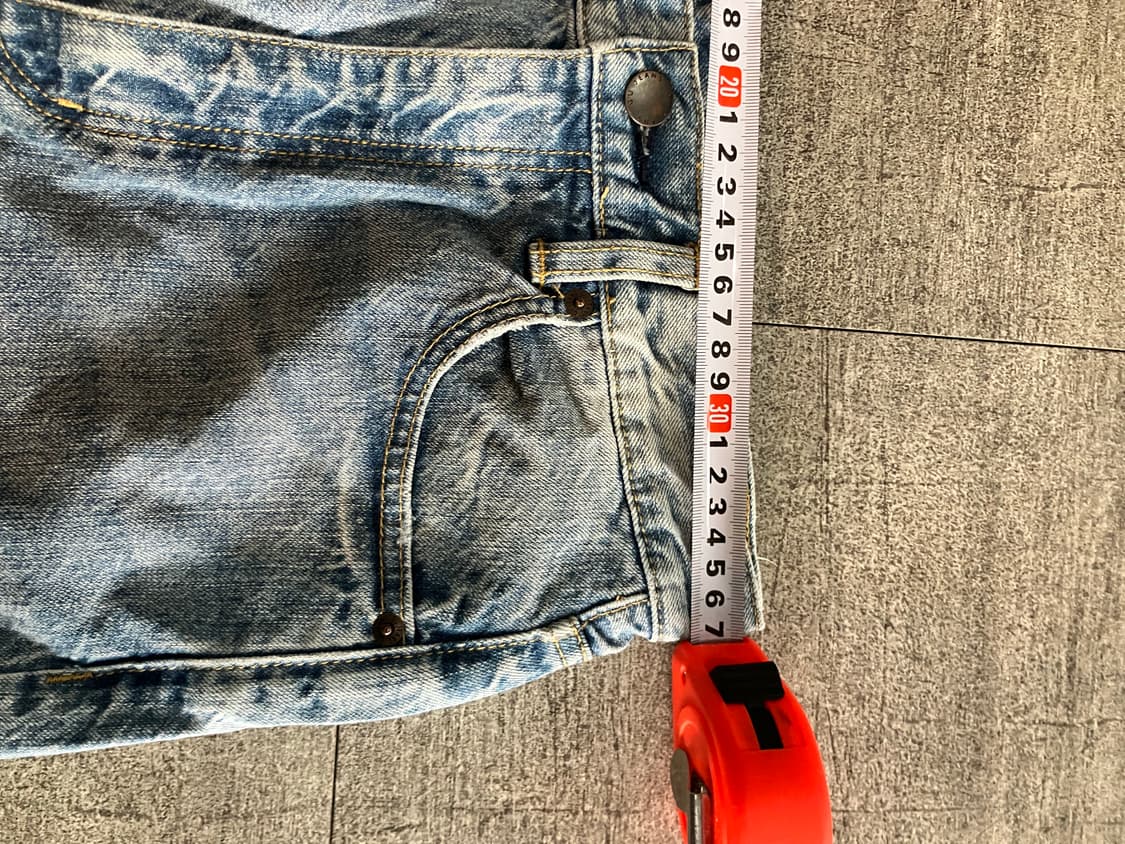 일본빈티지 Gu 올드스쿨스트릿 워시드 데님팬츠 상품이미지2