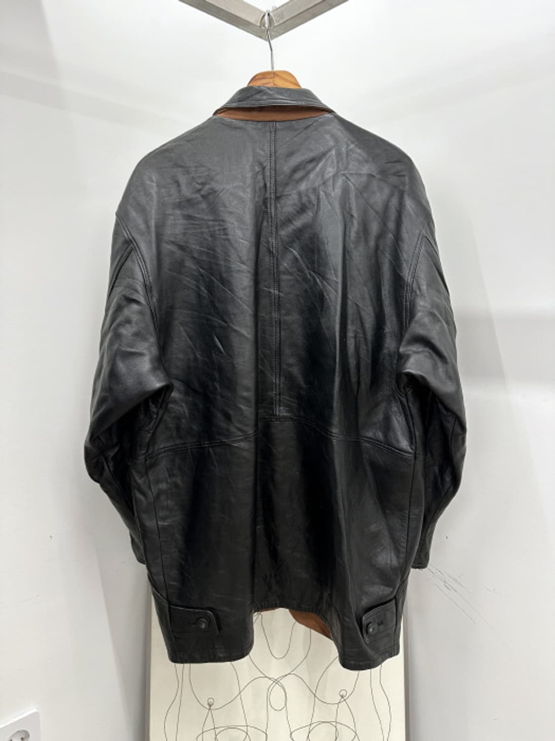 GIMARAR DENT FIRENZE 레더 카코트 (XL) 상품이미지4