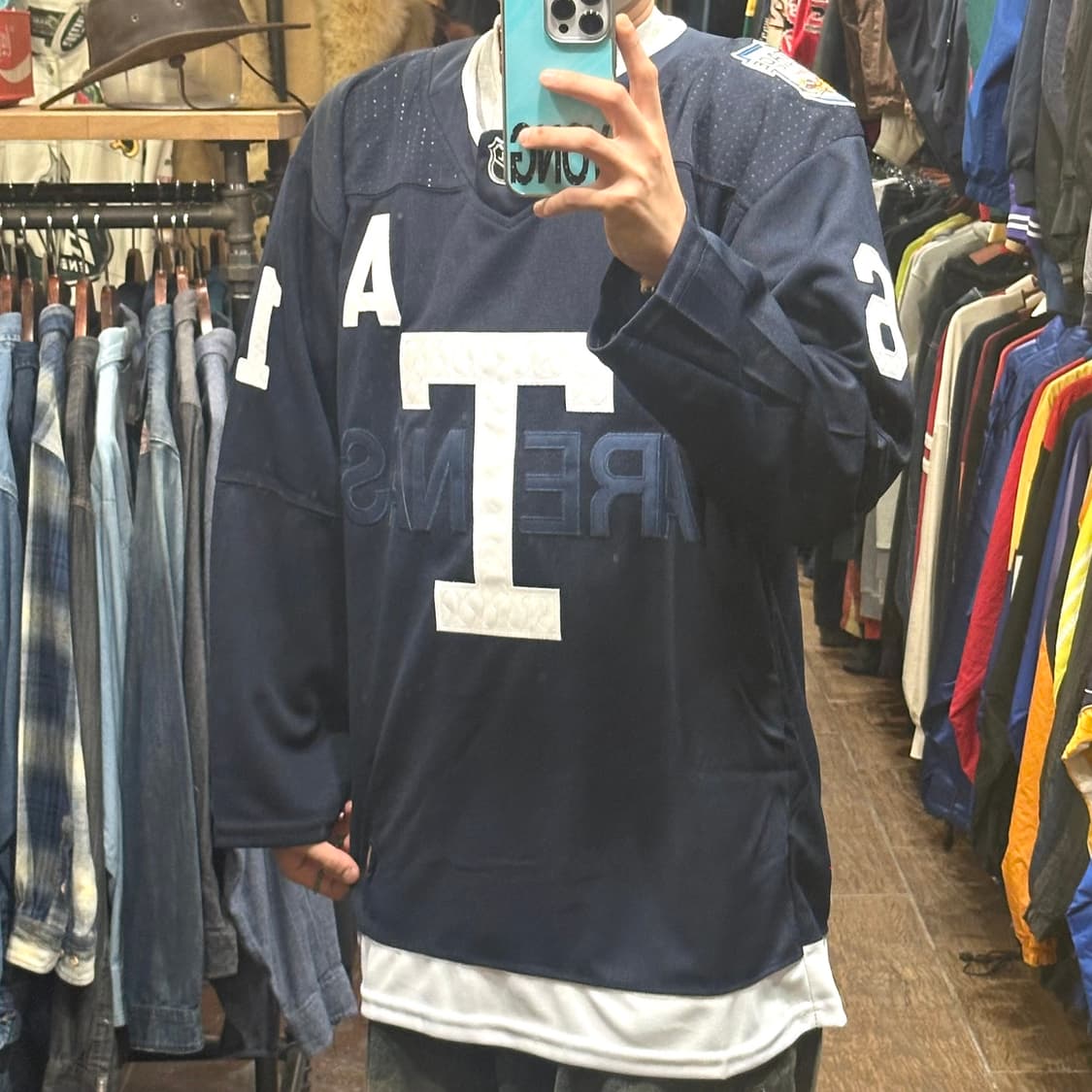 [HI] 아디다스 NHL 긴팔 하키티 네이비 상품이미지3