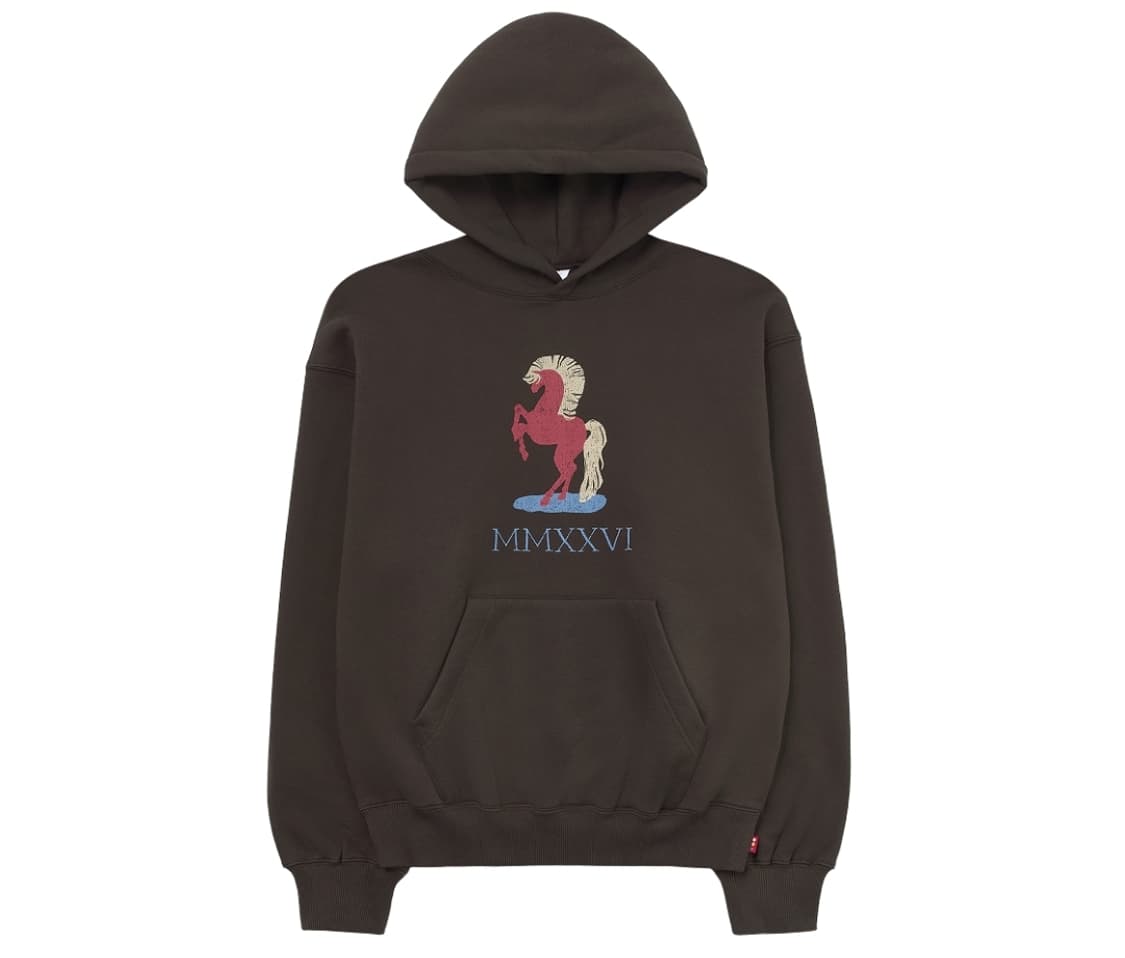 아이앱 스튜디오 레드 홀스 후디 브라운 상품이미지1