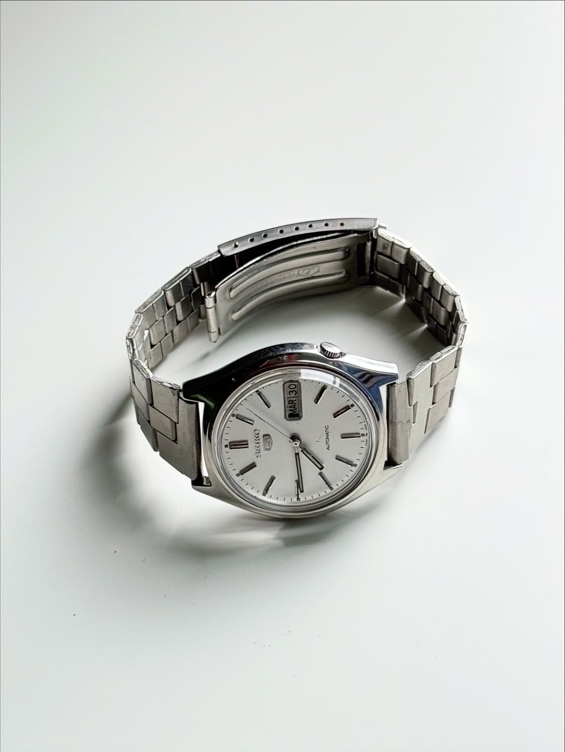 90s Seiko5 Autmatic Vintage Metal Watch 상품이미지3