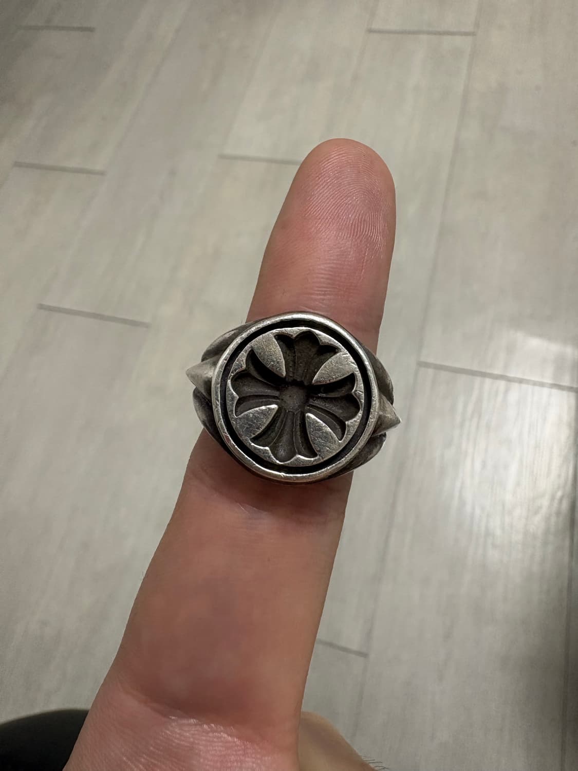 [US 10.5] 크롬하츠 씰스탬프 링 상품이미지2