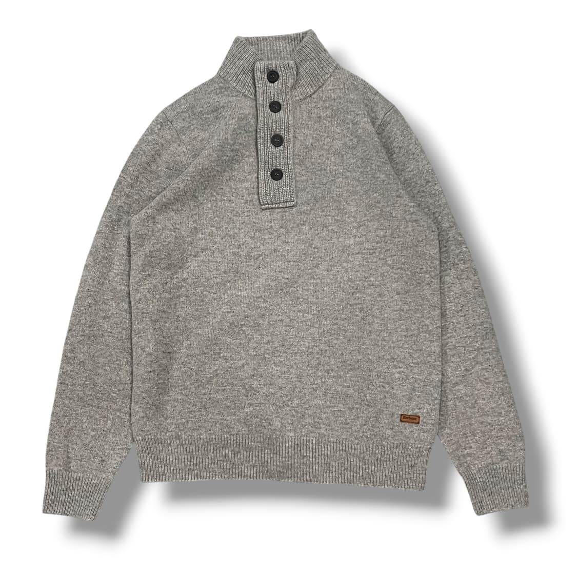 바버 엘보패치 반집업 니트 s08594 상품이미지2