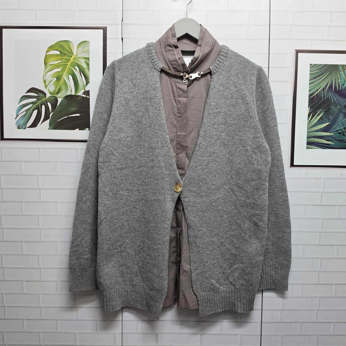 파비아나필리피 2in1 울 캐시미어 실크 가디건 셔츠 48사이즈 상품이미지1