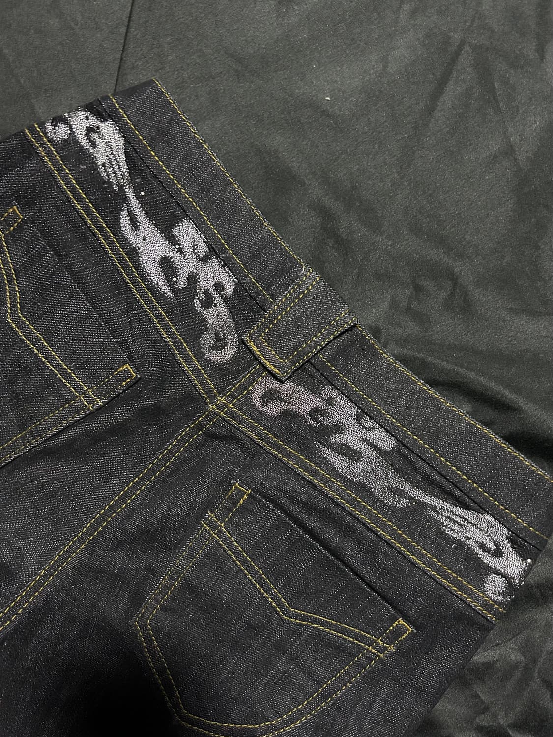 y2k noir jacquard snap detailed pants 상품이미지5