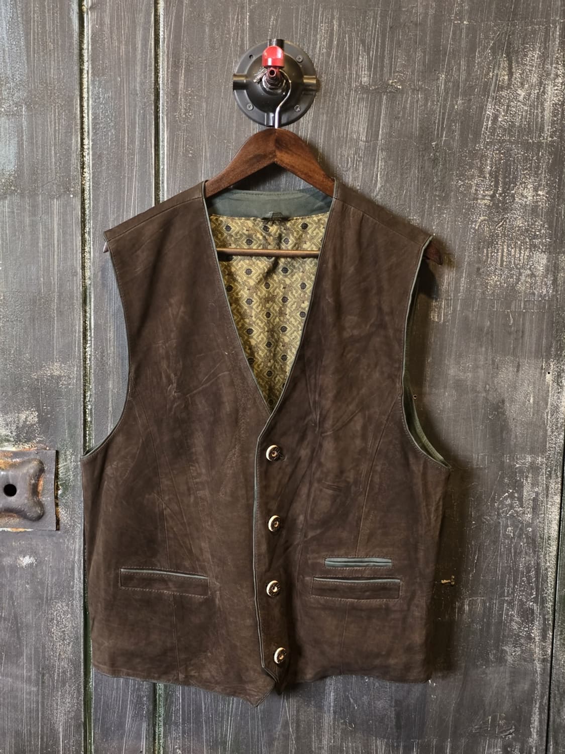 90s C&A Suede Leather Vest 상품이미지1
