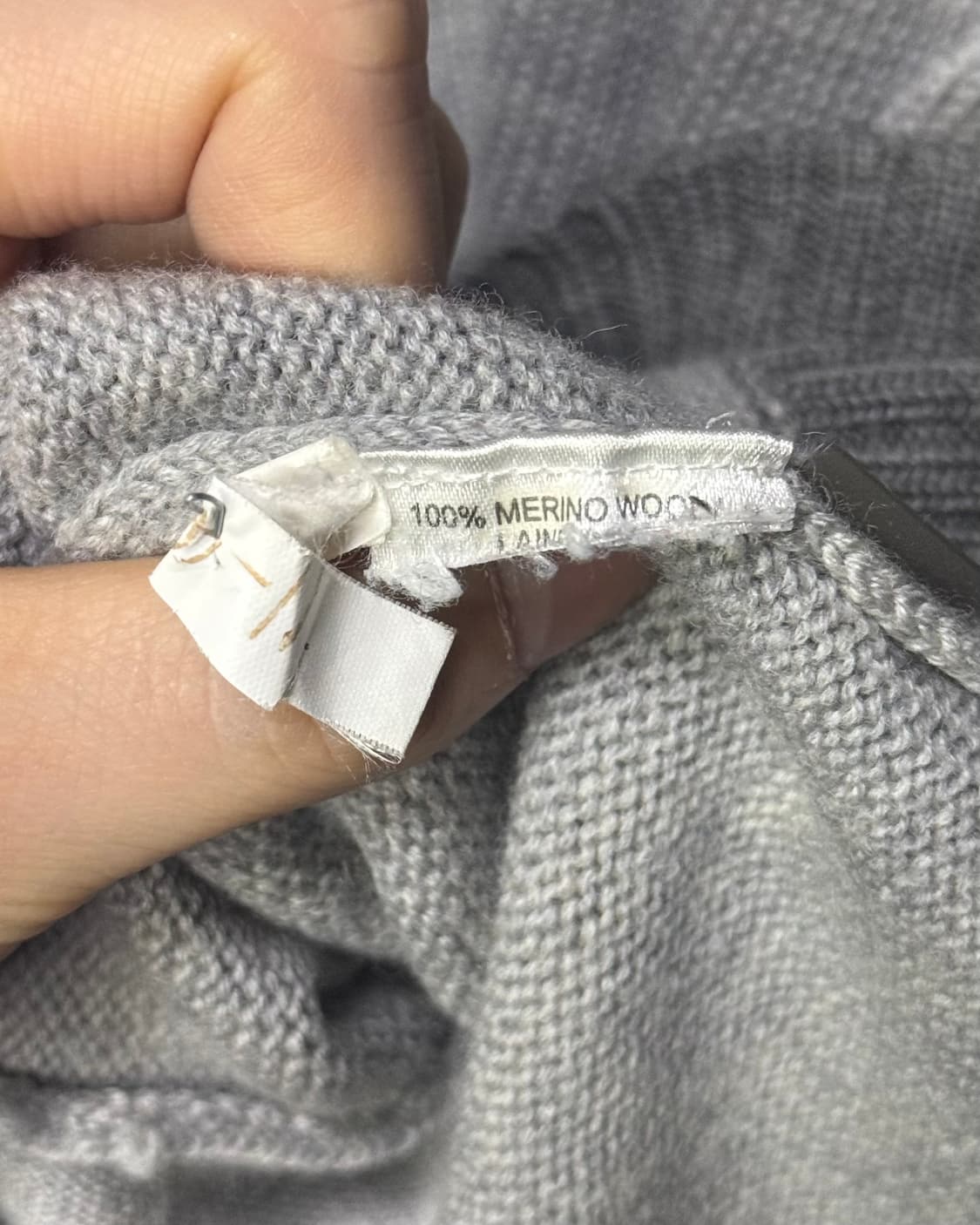 DKNY 도나카란 스트라이프 메리노 울 니트 집업 M 95 뉴욕 미니멀 상품이미지8