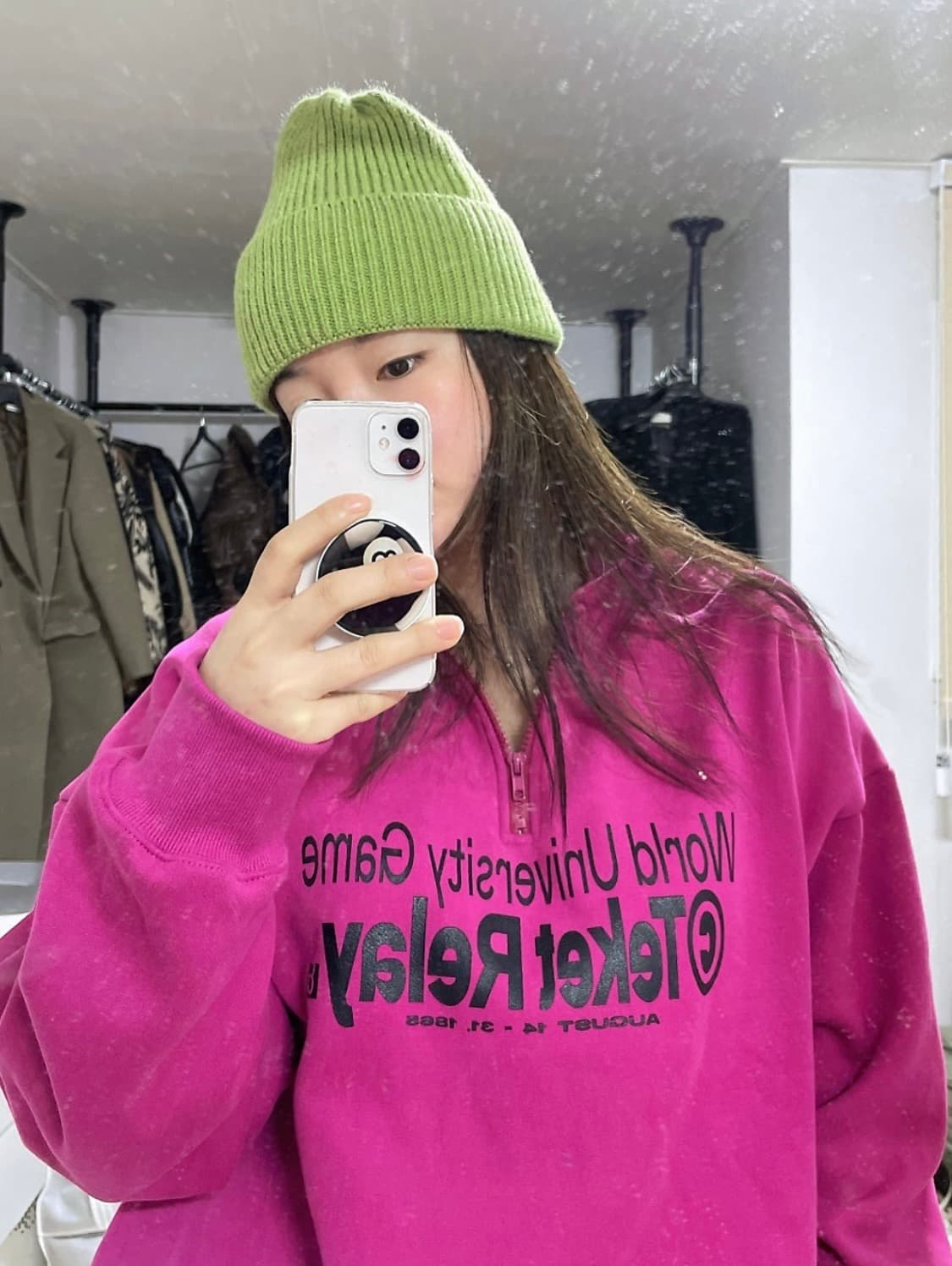 Teket💖 테켓 하프 집업 후드 집업 맨투맨 상품이미지6