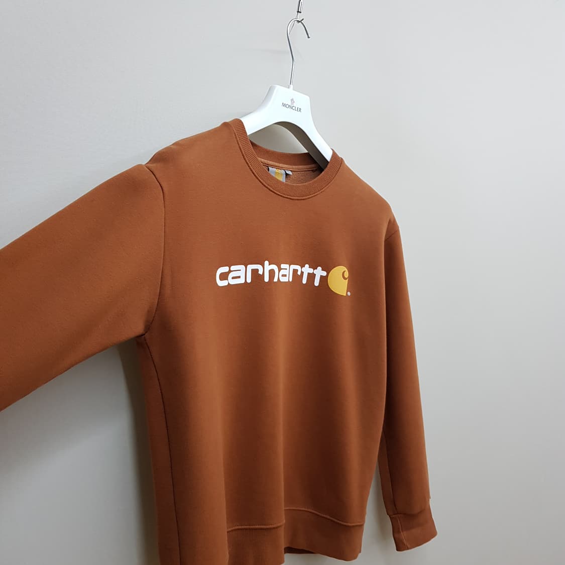 Carhartt 칼하트  로고 프린트 기모 맨투맨 L사이즈 상품이미지3