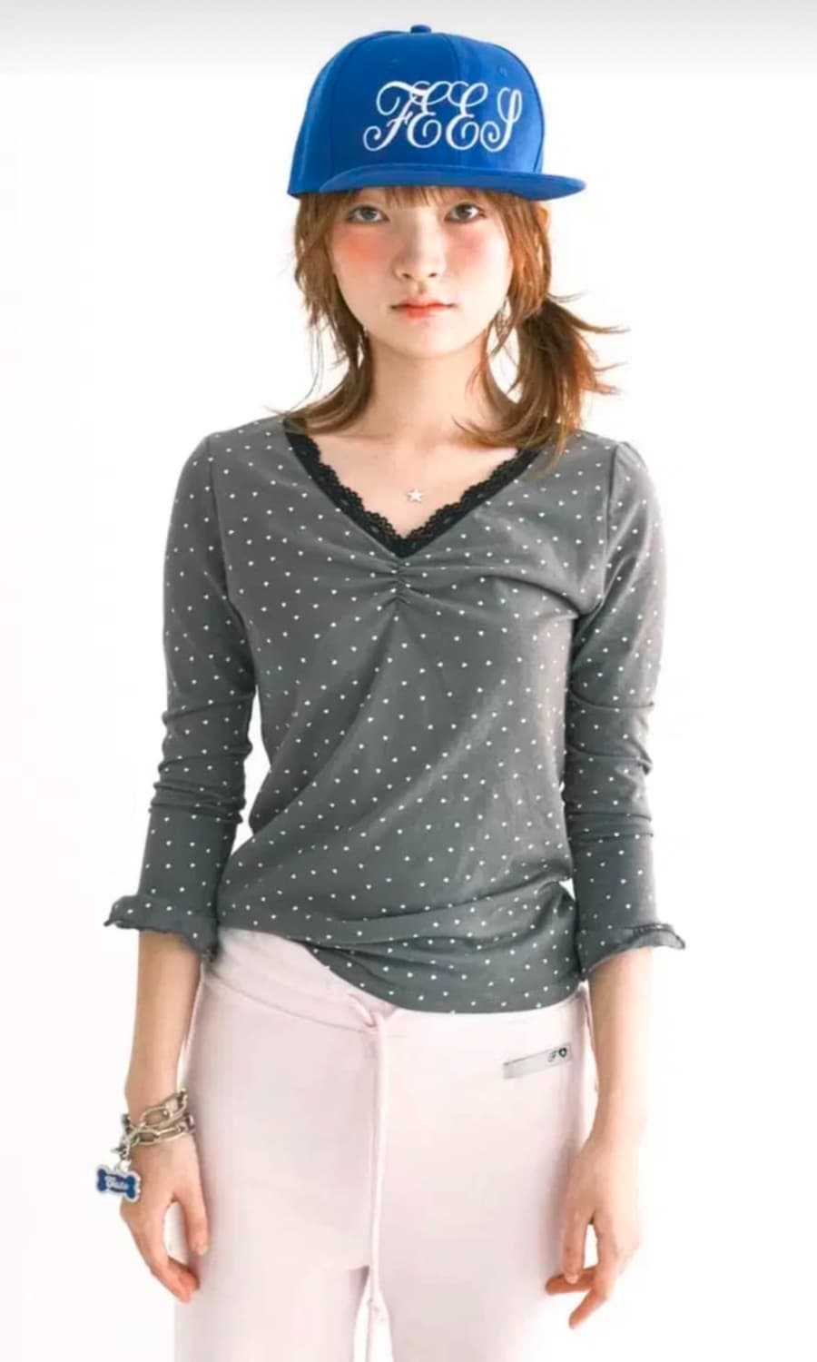 샵페어리 미니하트 레이스탑 상품이미지1