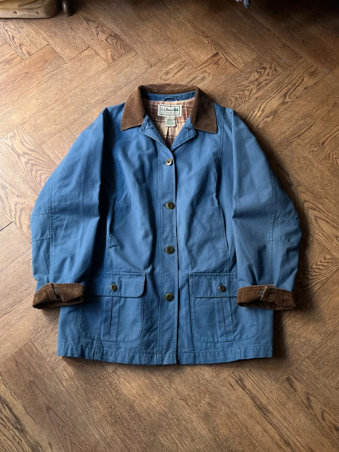 [L]L.L.Bean USA 엘엘빈 빈티지블루 헌팅 자켓 상품이미지1