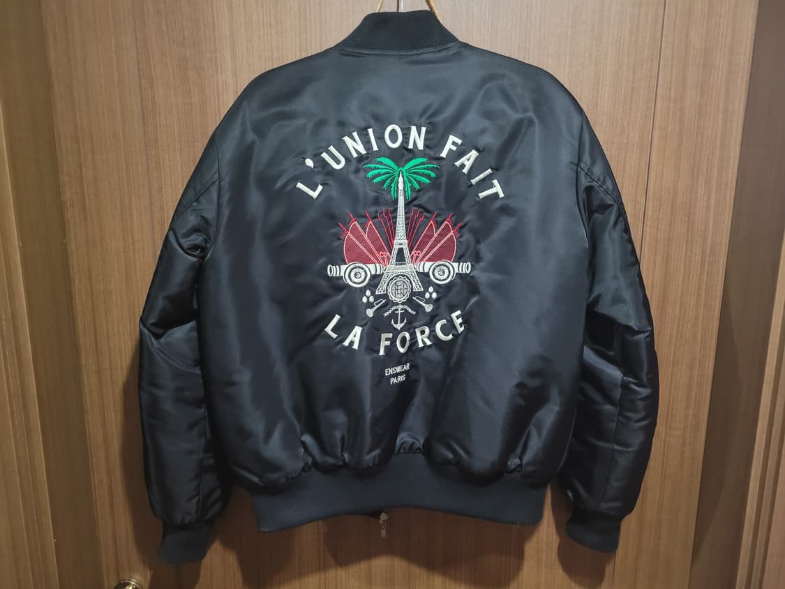 vtg 블랙 봄버 자켓 상품이미지1