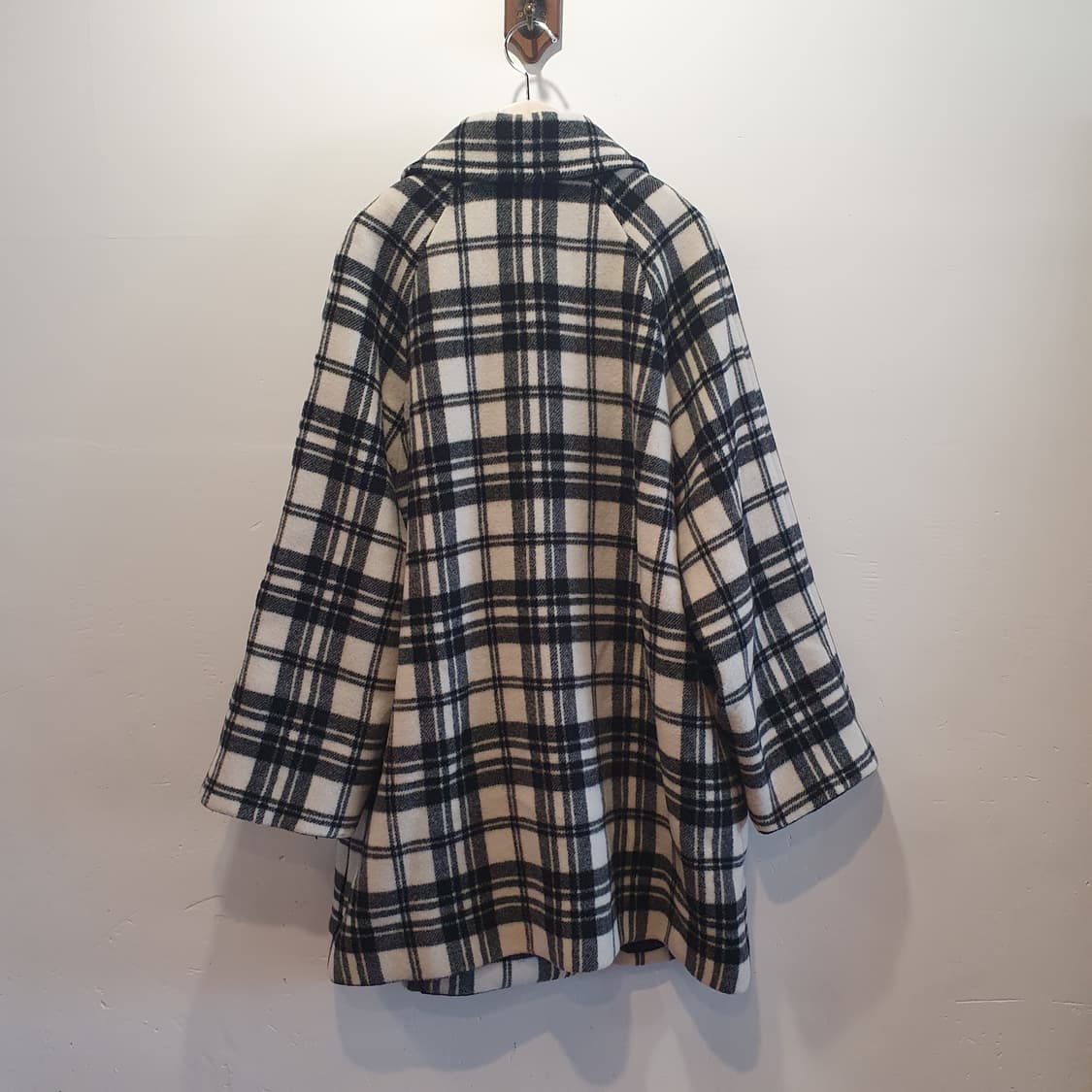 체크 더블 코트 RE RHEE 상품이미지5