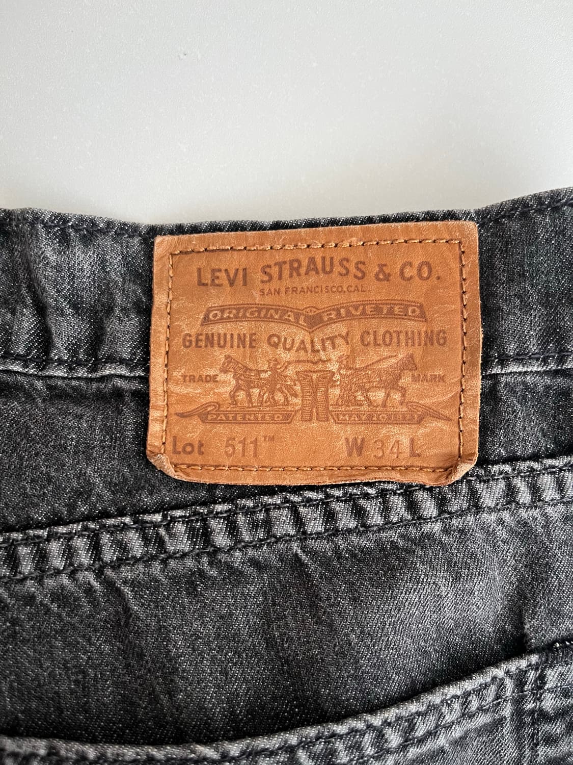 34) 리바이스 511 퍼포먼스 데님 청바지 흑청 상품이미지4