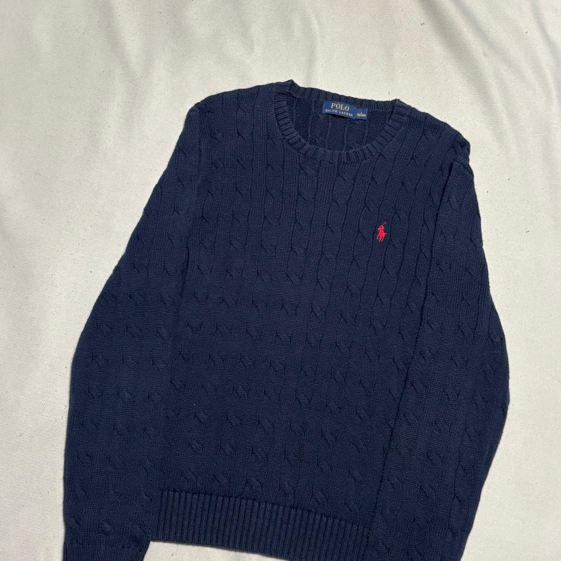 L 폴로랄프로렌 네이비 케이블 니트 상품이미지1