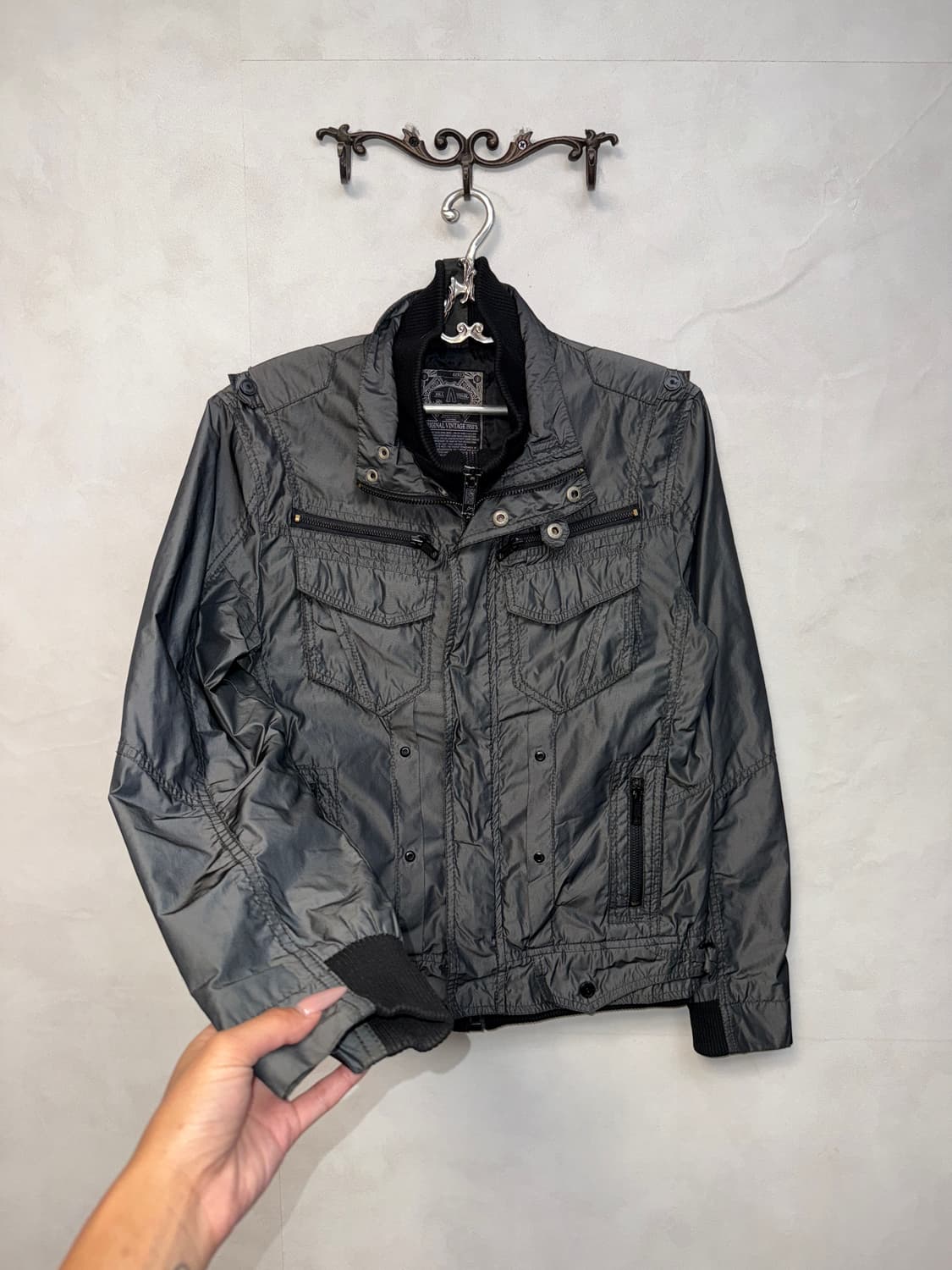Buckaroo charcoal button double  jacket 상품이미지2