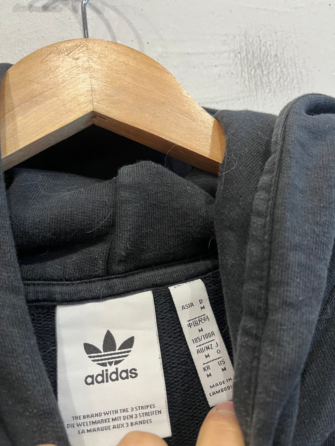 아디다스 파이어버드 로고 후드티 상품이미지4