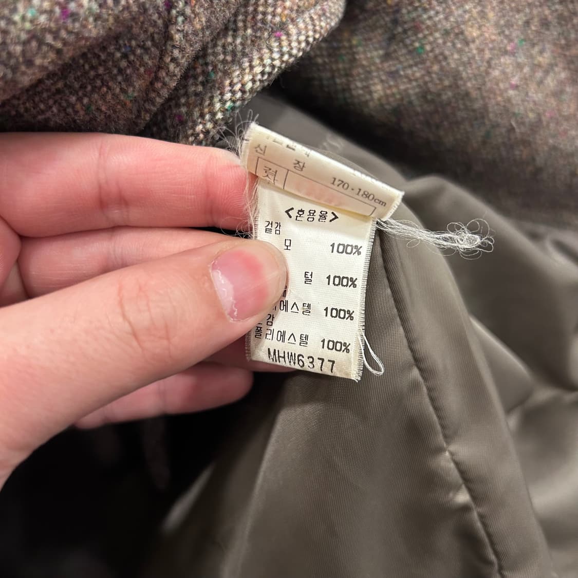 맨스타 절개 카라 퓨어 울 하프코트 상품이미지4